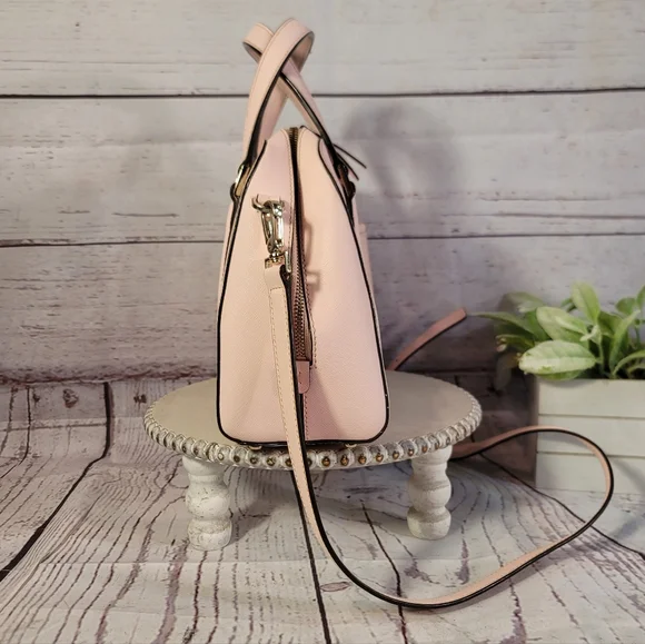 Kate Spade Newbury Lane Small Felix Soft-Pink Saffiano Leather Satchel Bag - Picture 3 of 10